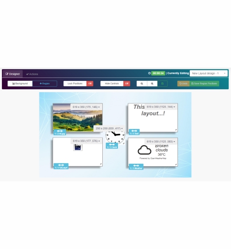 Create and publish layout